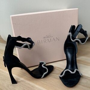 Alexandre Birman Black Heels with Silver Accents